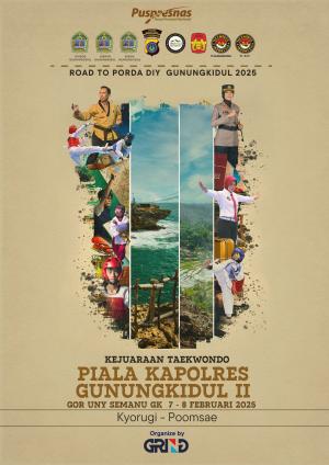 Kejuaraan KAPOLRES GUNUNG KIDUL TAEKWONDO CHAMPIONSHIP II TH.2025 Pengkab TI GK - GRIND ti-kabupatenbanyuwangi.com